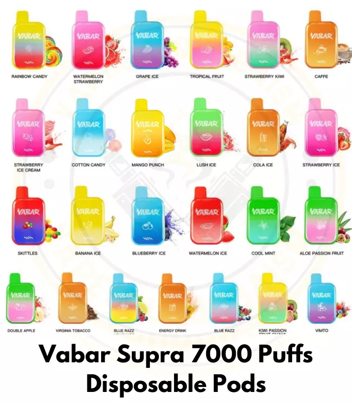 Best Vabar Supra 7000 Puffs Disposable Pods In Dubai