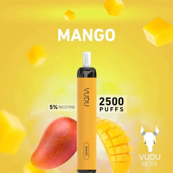 VUDU Filter 2500 Puffs Disposable mango flavour