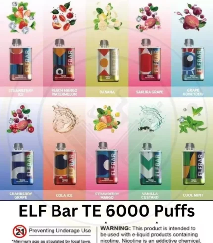 ELF Bar TE 6000 Puffs Disposable Vape